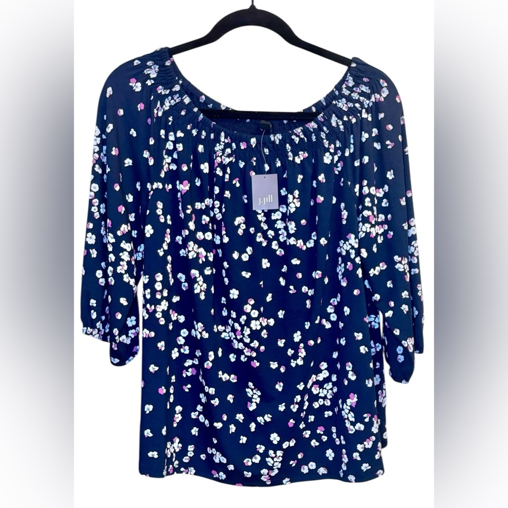 NWT J.Jill 3/4 Sleeve Blouse